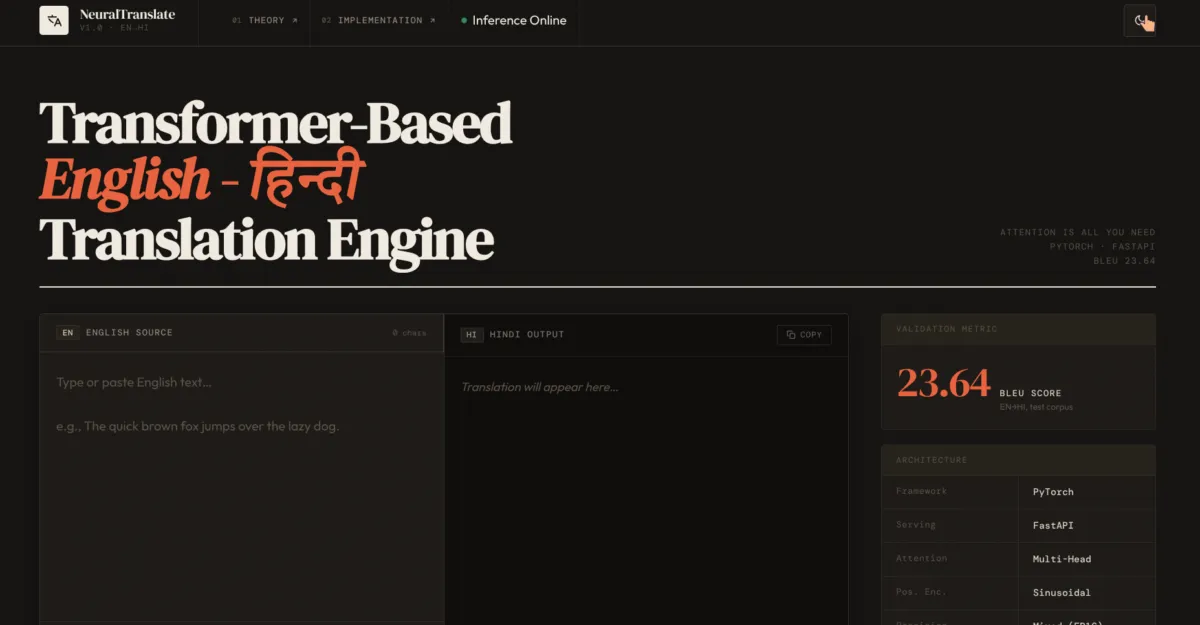 Transformer Translate Mockup